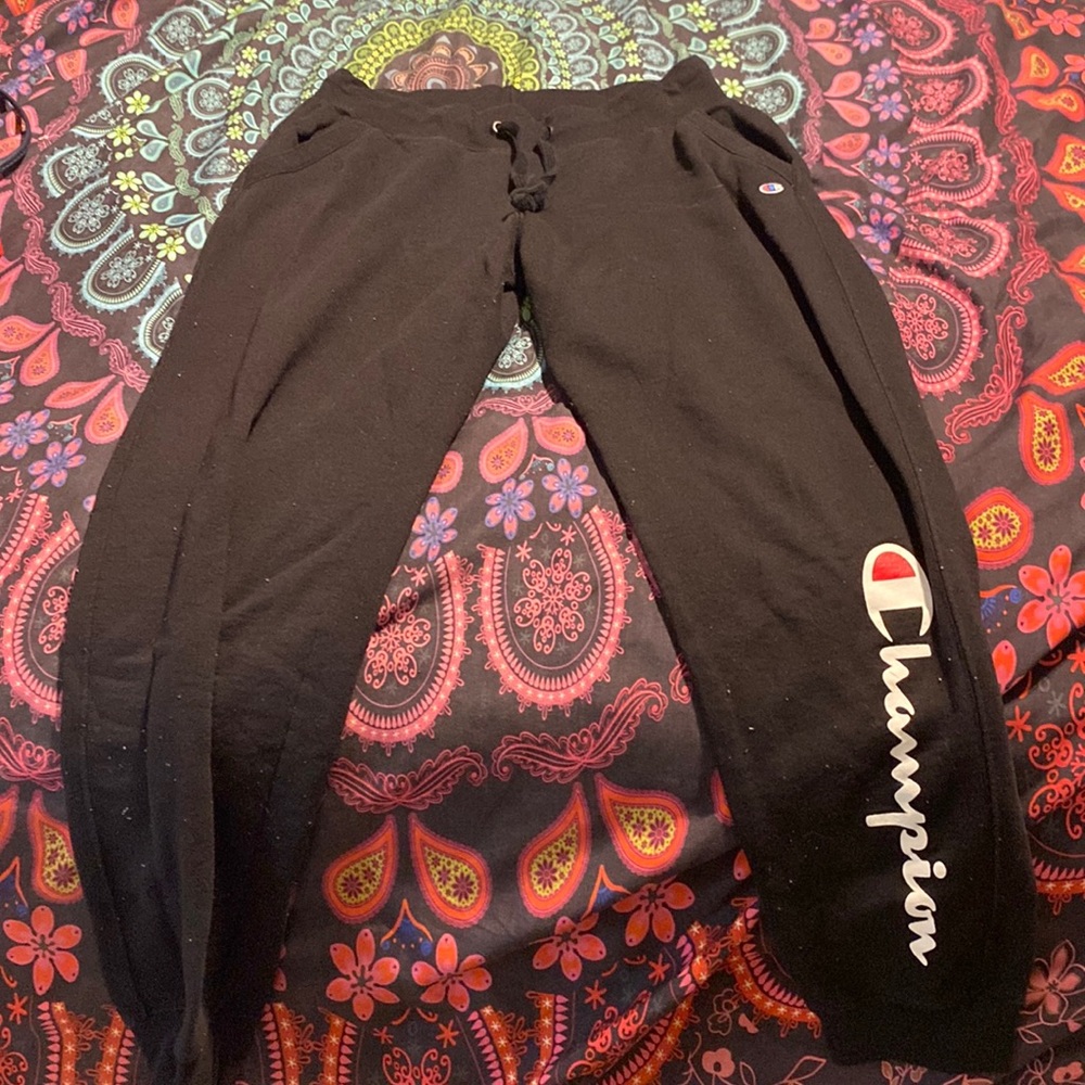Black Champion Sweatpants